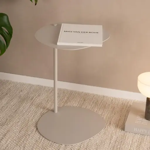 [SW-2443-UCU0H] Table D’appoint En Metal Beige