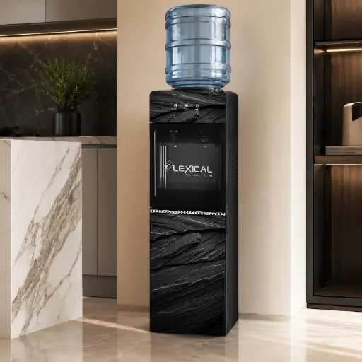 Distributeur d’Eau Chaude & Froide avec Réfrigérateur Intégré 16 L Lexical 670W – Noir