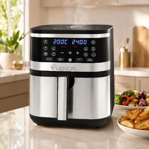 [LAF-3050] Friteuse à Air Chaud Lexical 8L 1800W – Écran LED Tactile, 10 Programmes