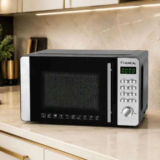 [LMV-9015] Micro-Onde Digital LEXICAL 20L 1150W Noir & Silver