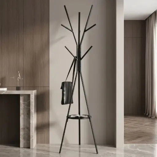 [SW-2443-7AGZW] Porte manteaux Arbre Noir