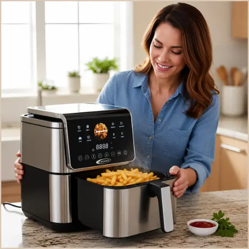 [SY-860D] Air Fryer Digitale 9 Litres – Double Chauffage – 14 en 1 FLORENCE